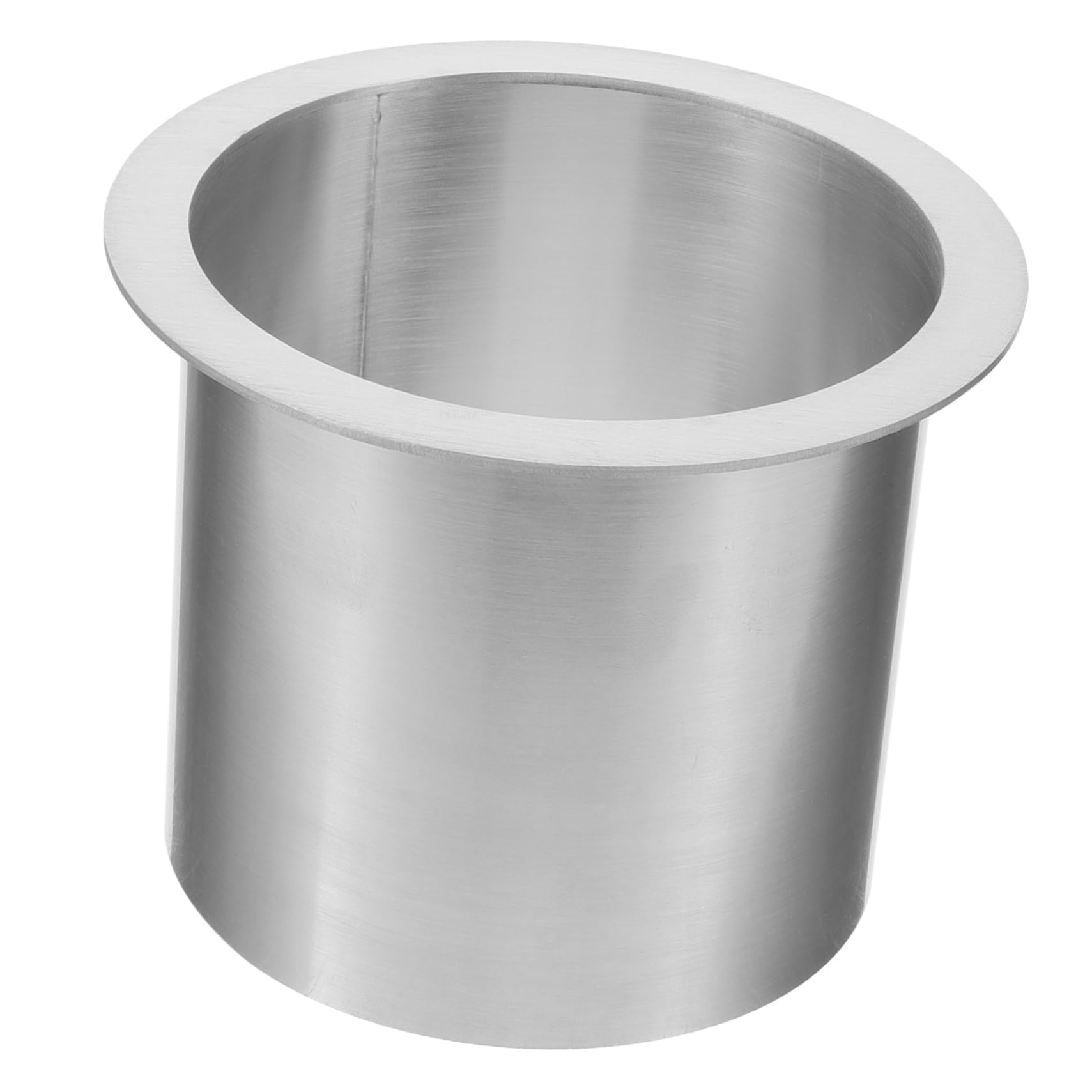 Abaodam Gommino Passacavi Rotondo in Acciaio Inox per Piano Cucina | Montaggio a Incasso, Finitura Argento, Pulizia Rapida e Rimozione Semplice