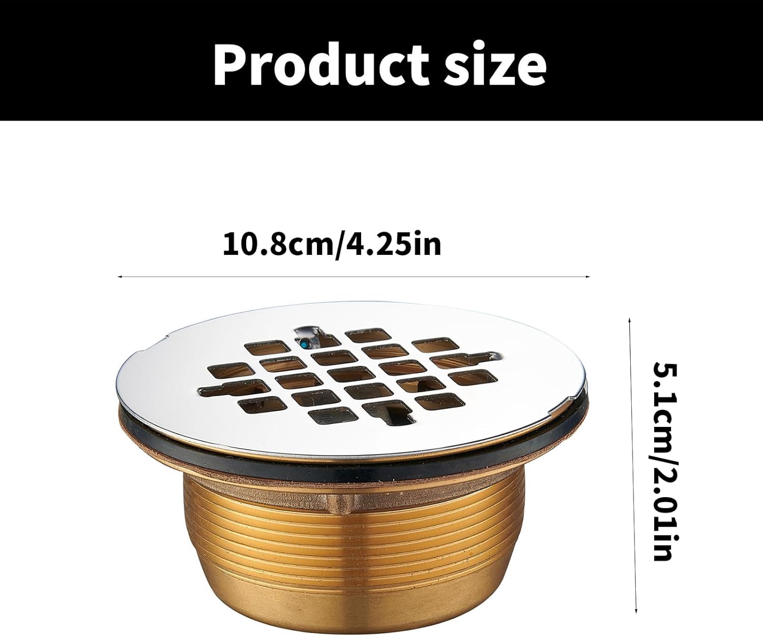 Portable Shower Drain Brass Floor for Kitchen Supplies Sinks and Bathroom Basins Home Accessory Shower