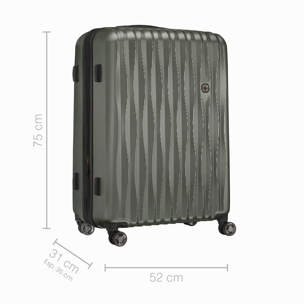 WENGER Energie Valigia Rigida con 4 Ruote, Trolley, Serratura, Uomo Donna, Viaggi Vacanze