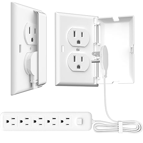 Ultra-Thin Concealing Home Kit Plug with 3-Foot Extension