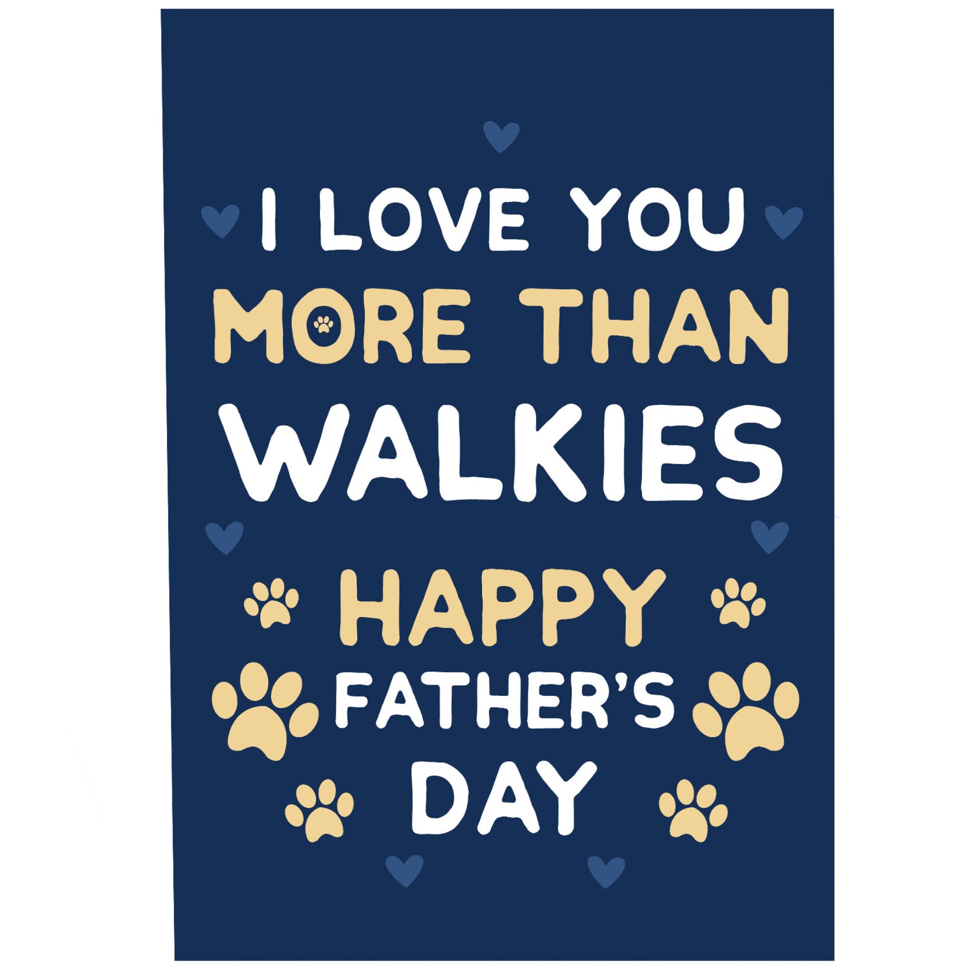 RED OCEAN Novelty Fathers Day Card For The Dog Best Dog Dad Father's Day Card For Him