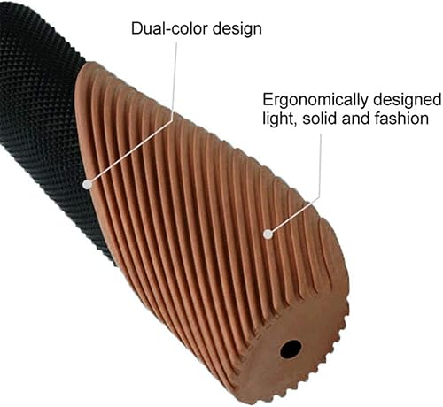 Miniatura 5 de TOPCABIN Agarres de bicicleta, diseño ergonómico, de goma de dos colores para manillar de bicicleta, con cómodos agarres de manillar de bicicleta