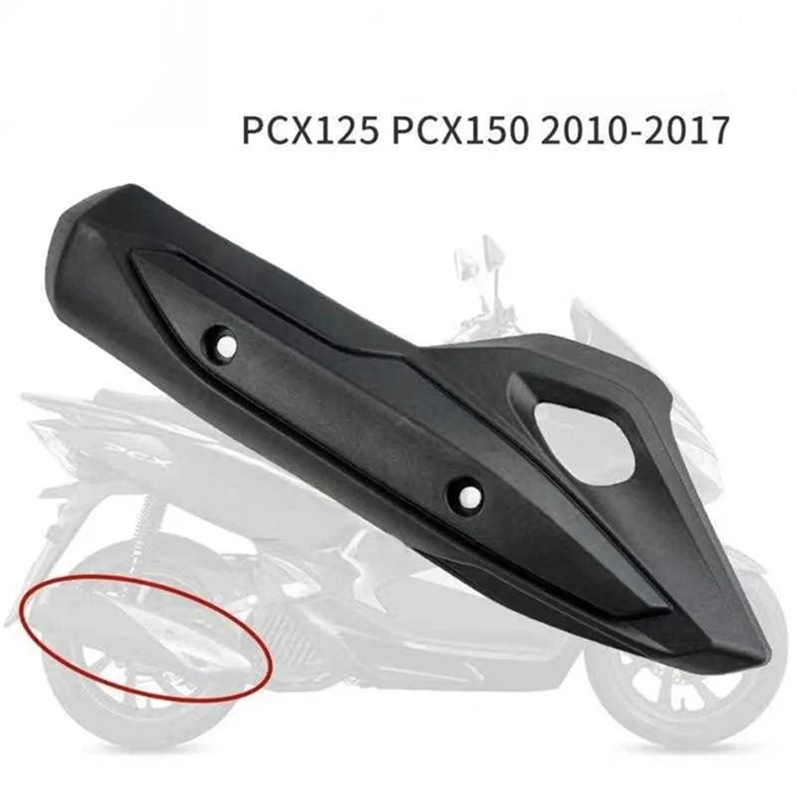 Osłona termiczna wydechu motocykla Osłona rury wydechowej z tyłu, osłona termiczna, ochronna pasująca do motocykli Honda PCX125 PCX150 PCX 125 150