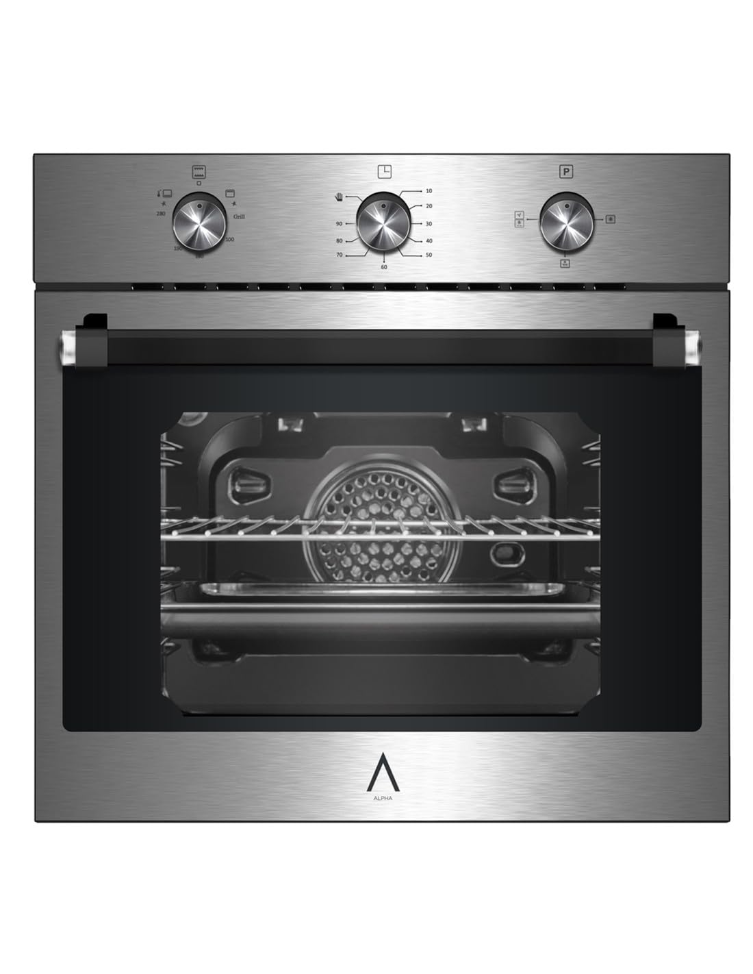 ALPHA Horno de Gas NEPTUNO LUX GAS Inox. Encendido Automático, Termostato.