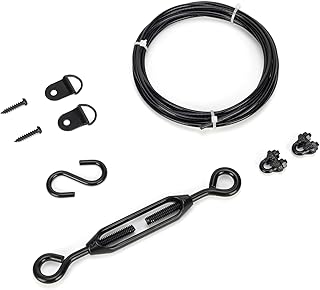 Anti Sag Gate Kit D-Ring Fence Gate Kit, Anti Sag Gate Kit for Wooden Fence, No Sag Gate Kit Prevents Gate Sagging, Black, 1 Pack