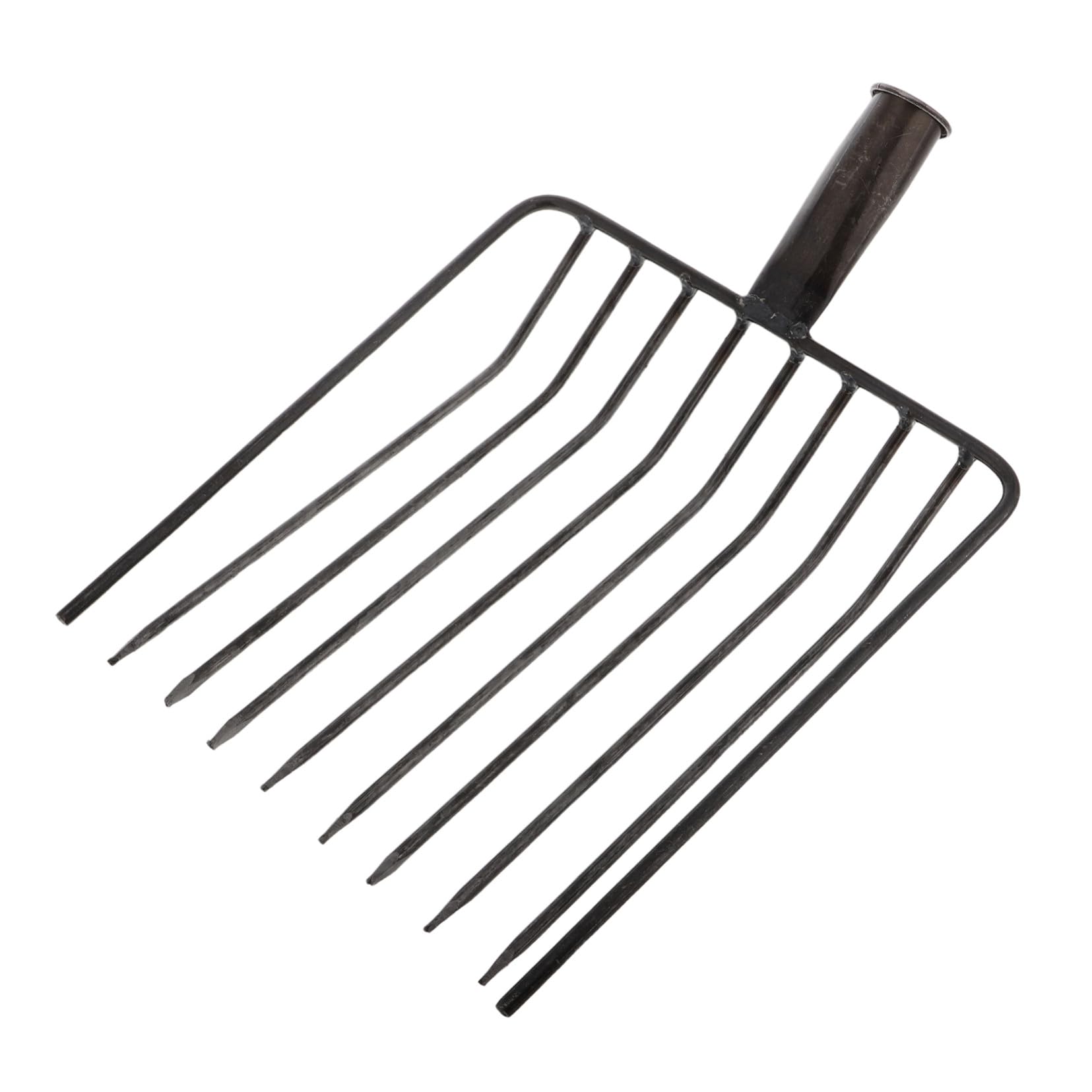 Horquilla de Acero Resistente Herramienta de Mano Fácil de Limpiar y Transportar para Jardinería y Mantenimiento del Césped para Labores Agrícolas