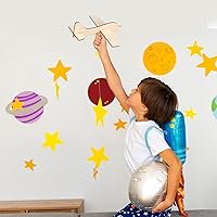 Vista 9 de Toyvian 20 piezas de avión de madera sin terminar modelo de avión de juguete para manualidades, avión de madera para pintar, juguetes de avión