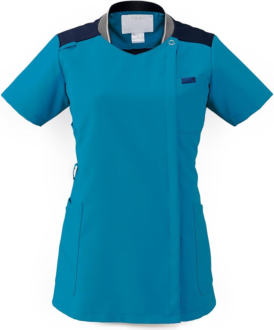 卓抜 フォーク Folk 7059sc レディスジップスクラブ S 4l 医療ユニフォーム スクラブ 手術着 オペ着 Discoversvg Com
