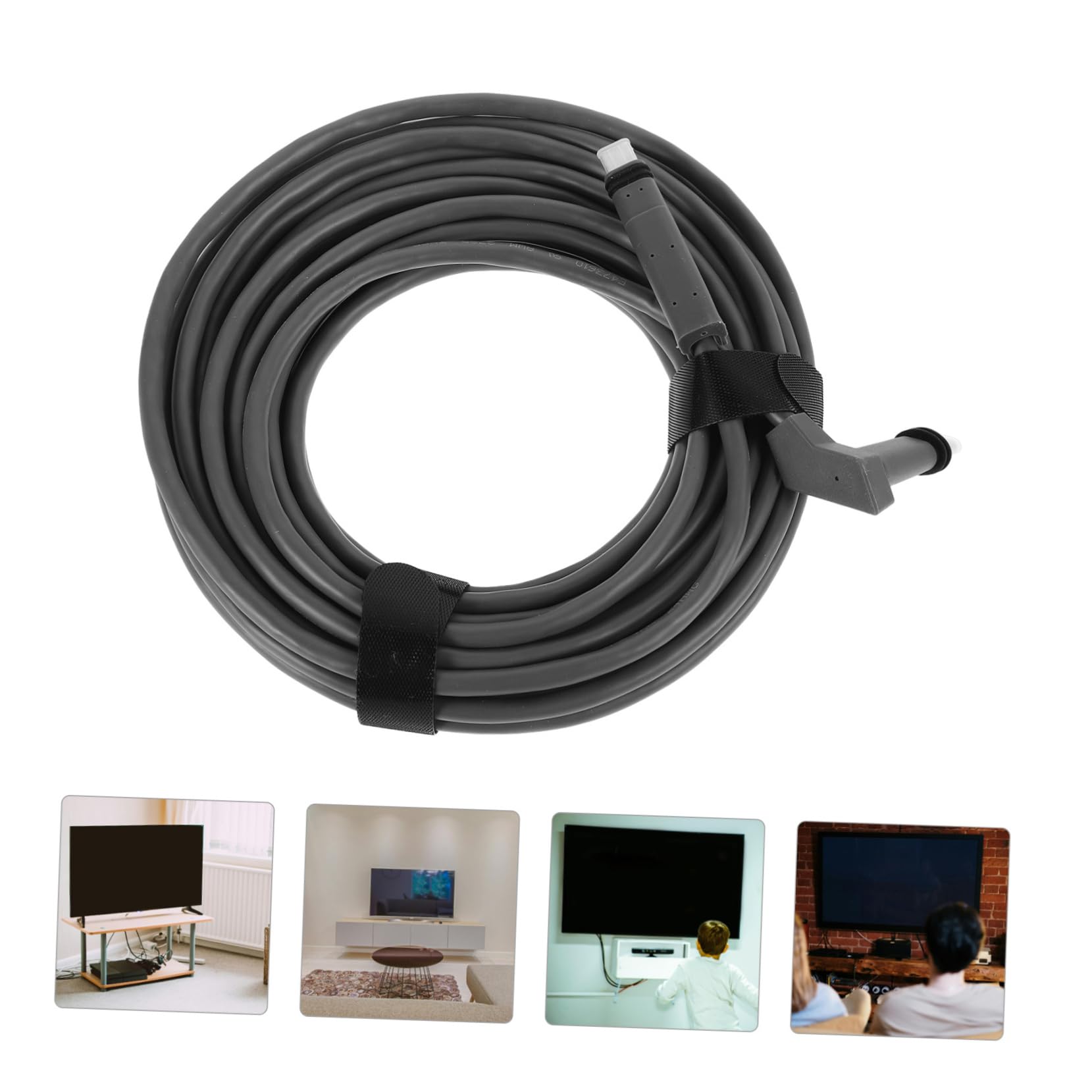 Rallonge pour Câble Réseau Haut Débit, Connexion Stable, Cuivre sans Oxygène, Gaine Pvc, pour Équipement de Communication la Maison L’école