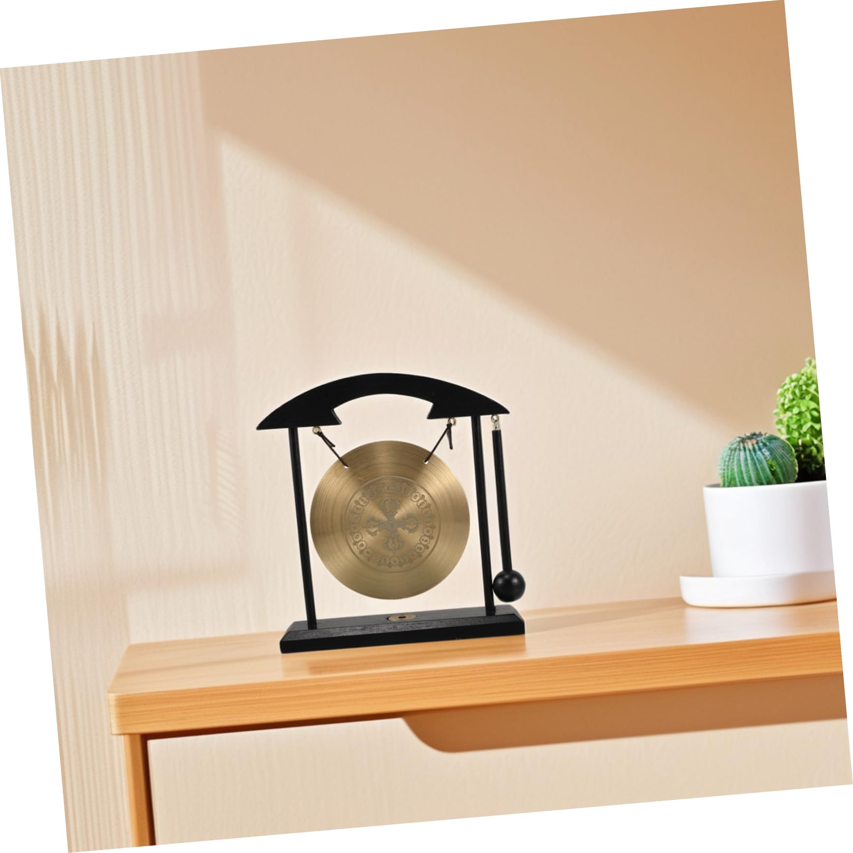 Gong de Latón Feng Shui con Soporte y Mazo para Hogar y Estudio