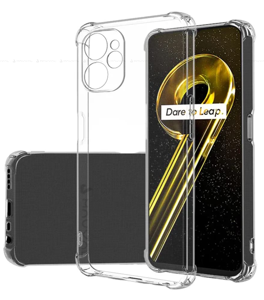 Mauval Airbag Bumper Corners Flexible Shockproof Back Case Cover for Realme 9i 5G | Rubberized TPU | Slim Protective Armor Premium - Transparent (B0BVMWS9QC) Amazon Price History, Amazon Price Tracker
