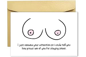 Funny Sobriety Card, Sobriety Gift for Men Women