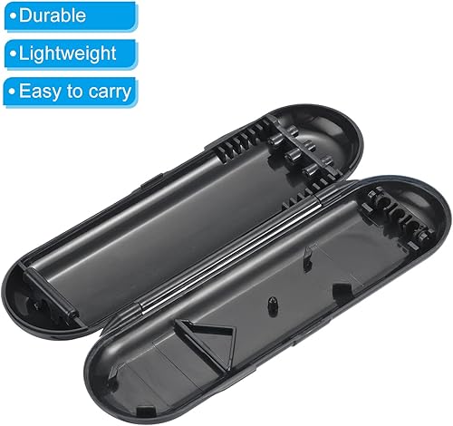 Miniatura 4 de PATIKIL Caja de almacenamiento portátil de dardos de nailon, 2 unidades de soporte para dardos para mantener tu dardo seguro, color negro