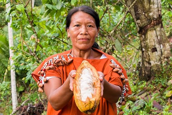 Organic Ceremonial Grade Cacao - 100% Raw Criollo Variety from Farmers and Ashaninka & Nomatsigenga Tribes in Peru, 1000g - 1kg
