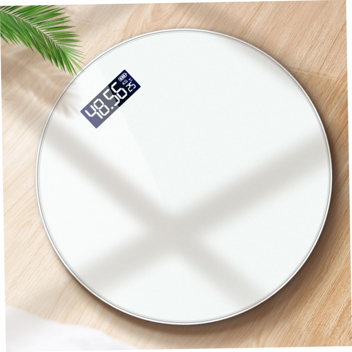 Mikinona Balance de Poids Électronique Professionnelle Échelle de avec Affichage LED et de Température Balance pour Usage Domestique Blanc Rechargeable