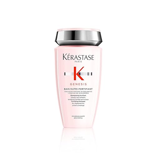 Kerastase Genesis Strengthening Nutri-Fortifiant Shampoo - For Weak or Damaged Hair, Detangles & Hydrates, For Normal to Dry Hair
