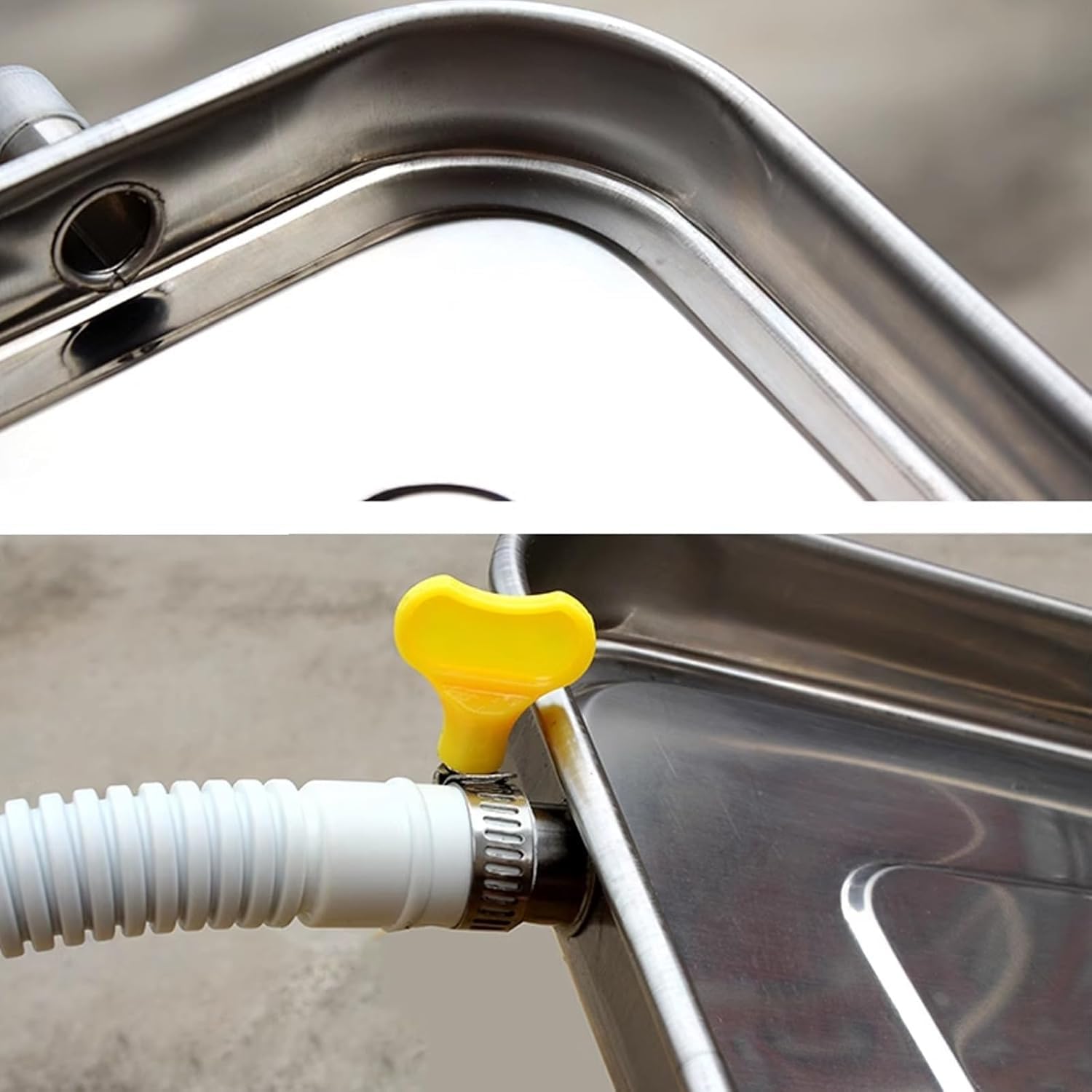 Generico Vassoio di Raccolta Condensa in Acciaio Inox per Condizionatori – Vaschetta Universale per Scarico Acqua – Compatibile con Pompe di Calore e unità EsterneSilver,3P : 92 * 44CM