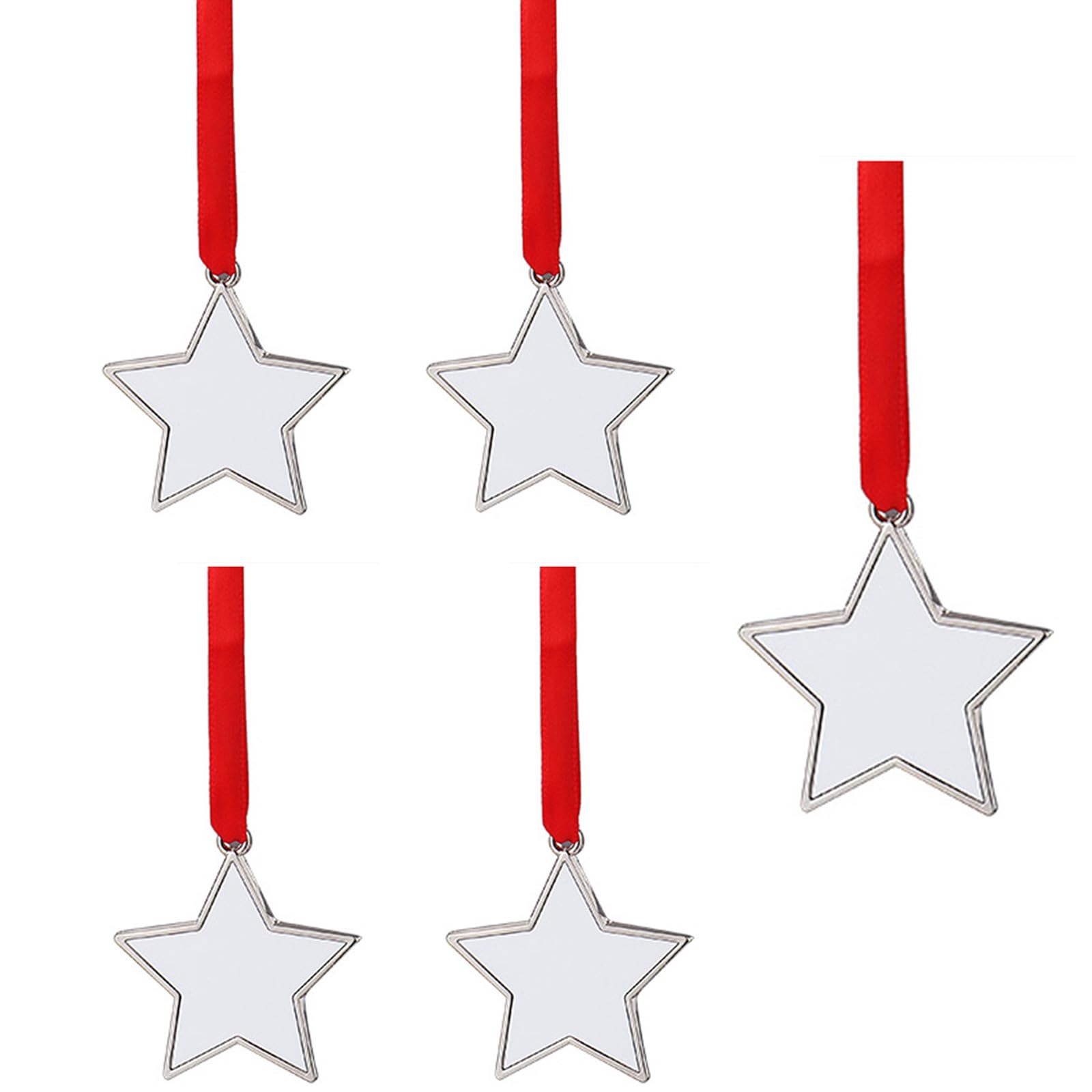 Kalttoy Christmas Hanging Tree Decorations Christmas Sublimation Blanks Ornament Ready for Personalization and Decors Painting Supplies
