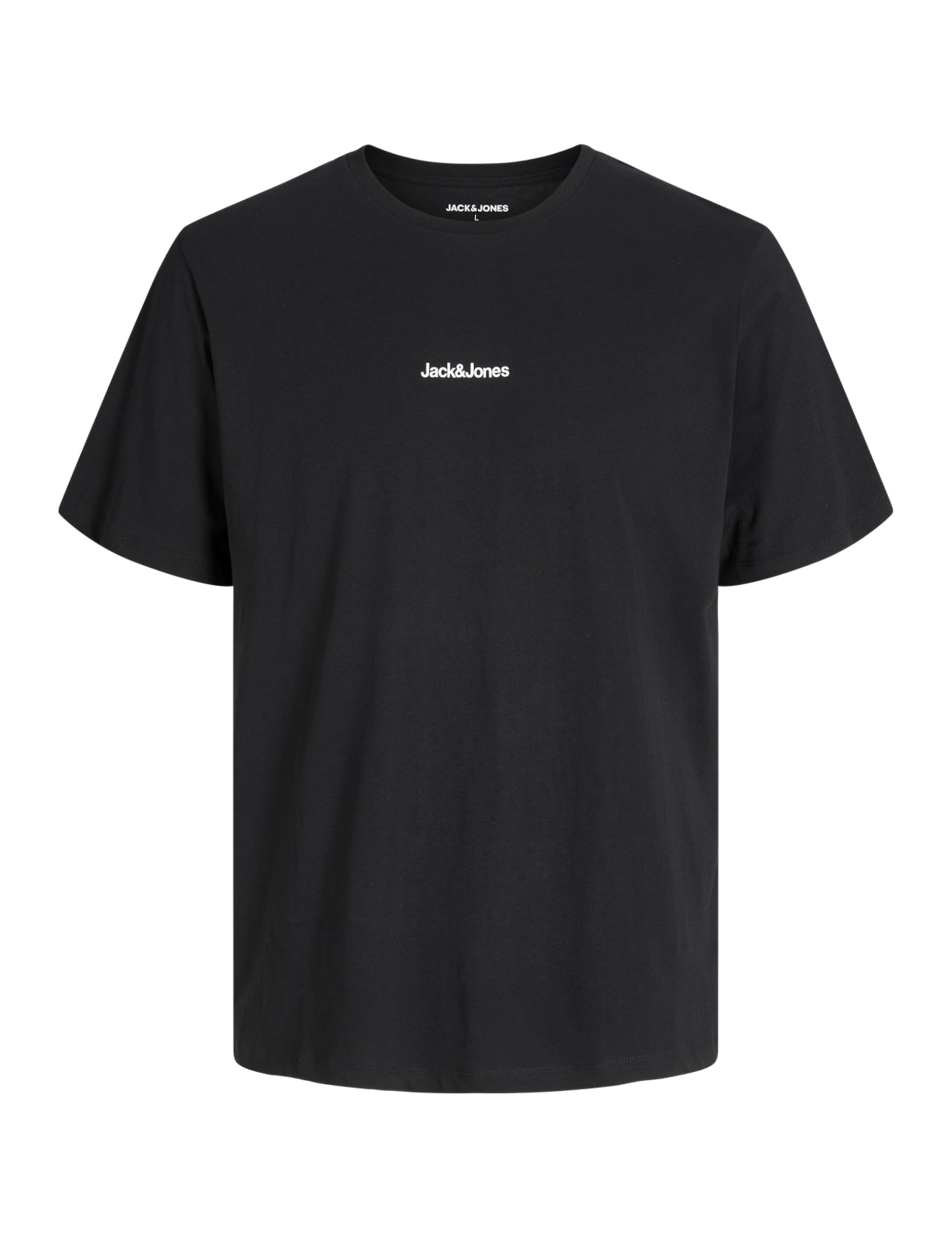 JACK & JONES Jjmine Tee SS Crew Neck, Black, M