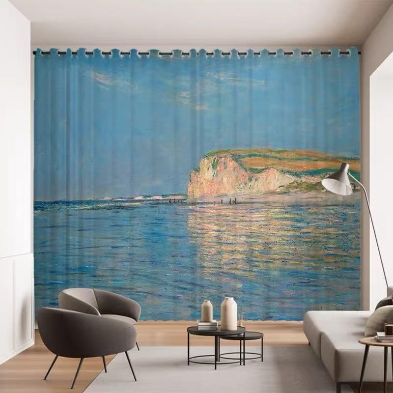 Rideaux Occultants et Thermiques Isolants anti-froid 84x137cm à Oeillets pour Salon et Chambre