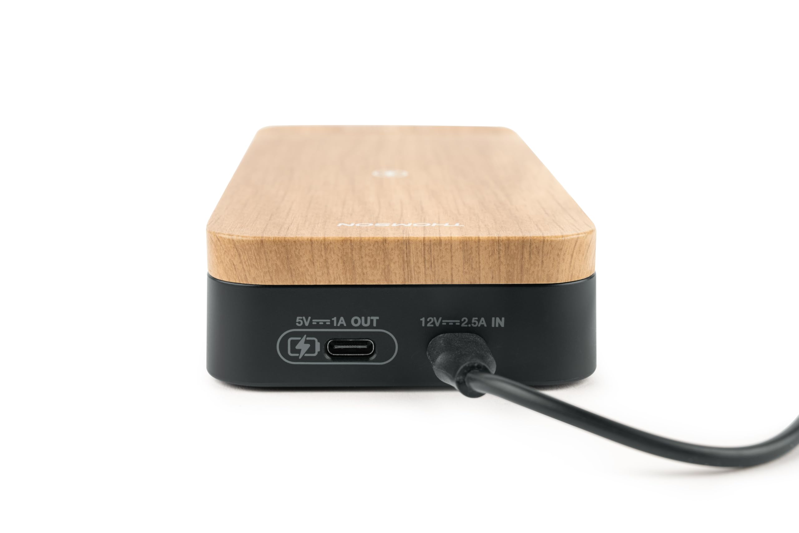 THOMSON Réveil Chargeur Induction 3 en 1 sans Fil 15W, Station de Charge Rapide pour iPhone/Android, Samsung et Apple Watch, Réveil Matin, Support Pliable et Port USB-C. pour Bureau ou Chevet - C850i