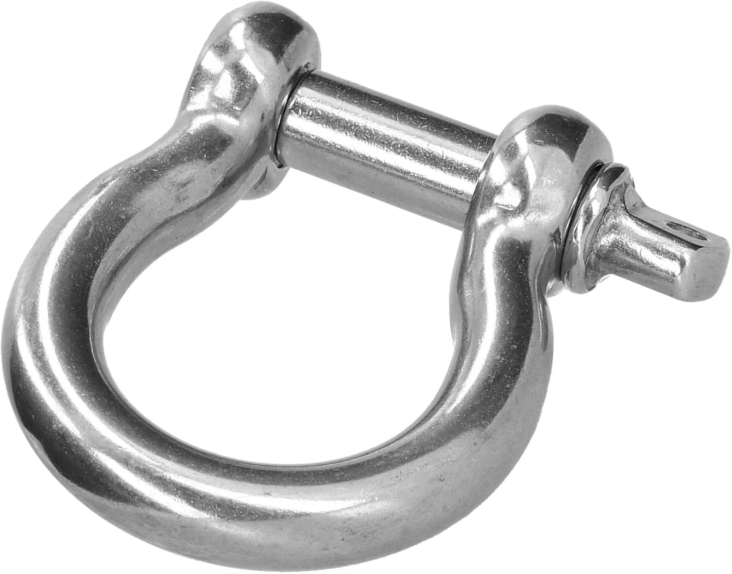 Schraubbolzen-Ankerschäkel, 304-Edelstahl-Bügelschäkel, M6, 10 Stück