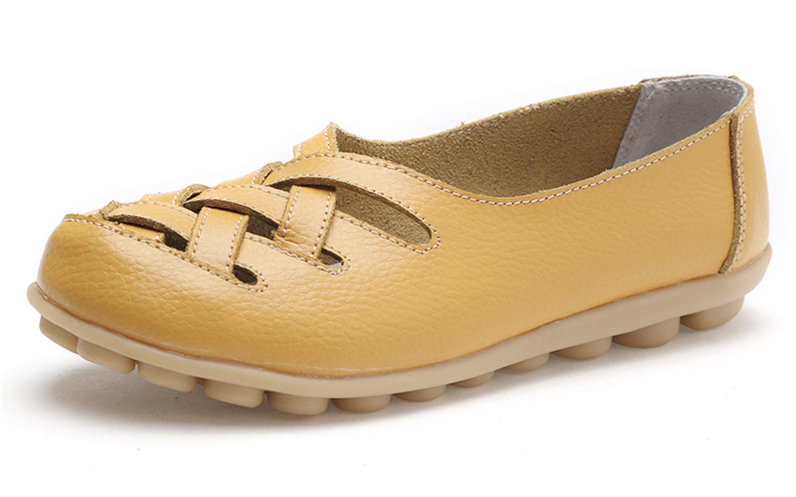 VenusCelia Women's Braided-Nests Walking Flat Loafer