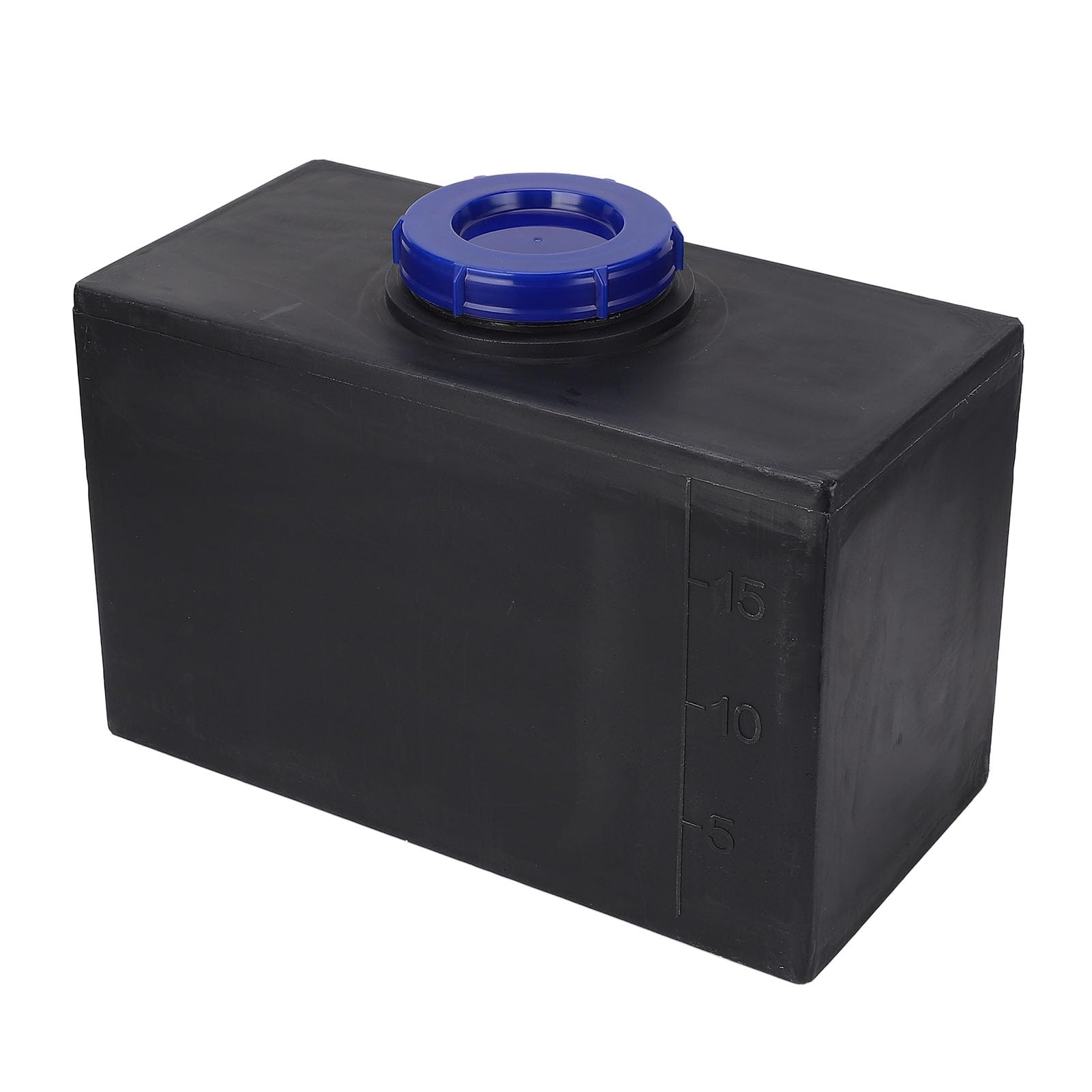 Wohnmobil-Frischwasserbehälter, Wohnmobil-Wassertank, Frischwassertank, 5 Gallonen, LLDPE, Nahtloser Quadratischer Wasserspeichertank, 20 L, Schwarz, mit 100 Mm Einlass für