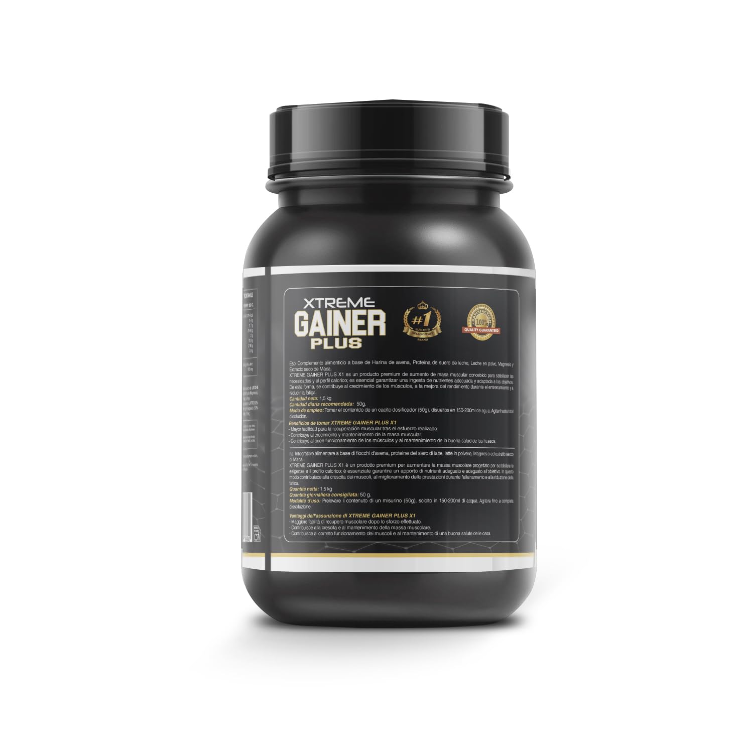 Healthy Fusion Extreme Gainer | Con Proteine del Siero del Latte, Magnesio, Farina d'avena e Maca | Aumentatore di peso | Pre e post-allenamento | Cioccolato 1,5kg