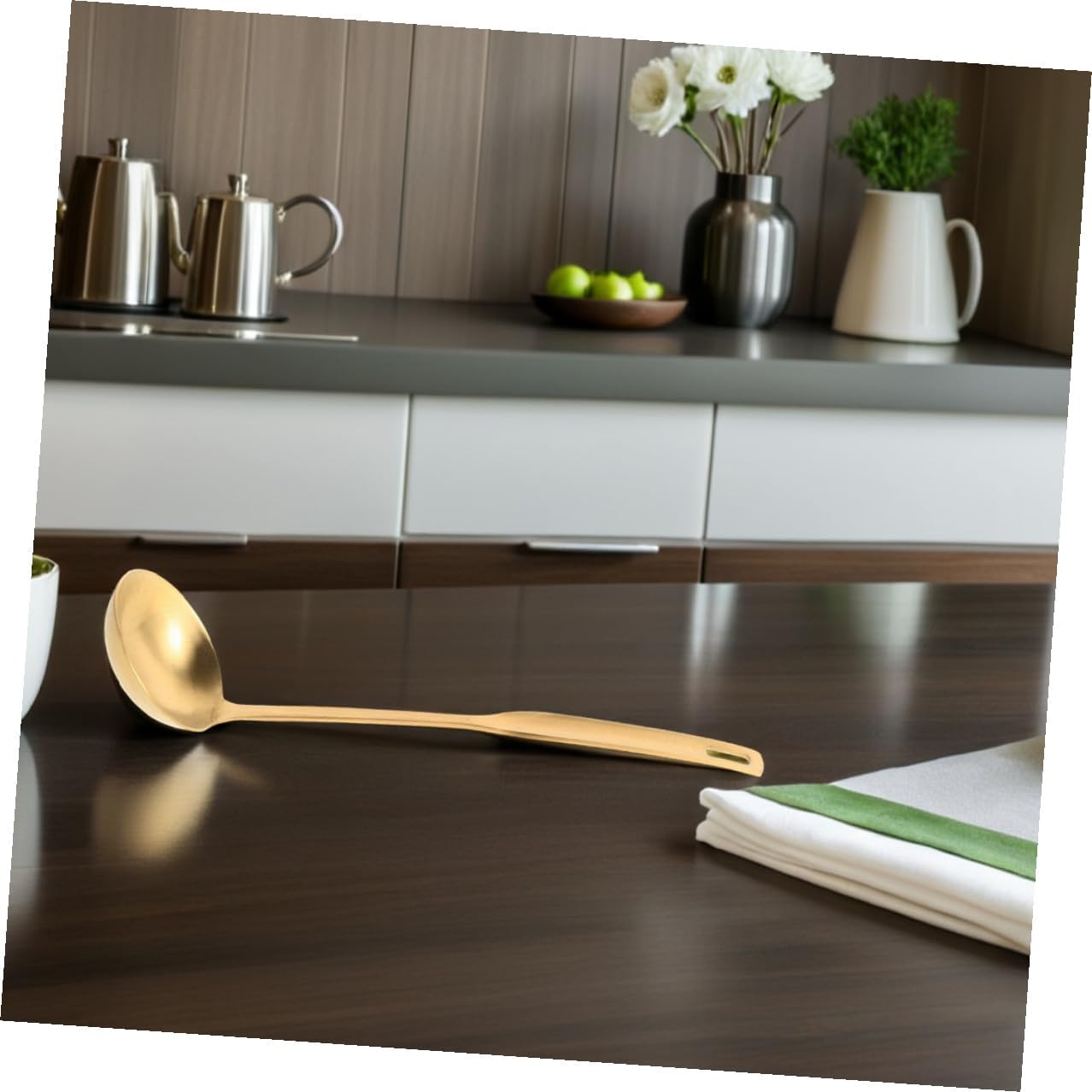 2pcs Stainless Steel Soup Ladle with Thickened Reinforced Design