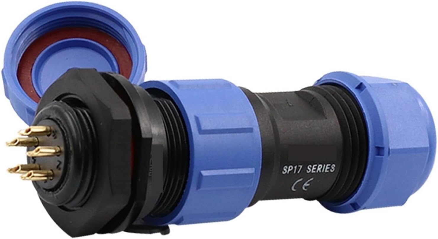 SP1710 Aviation Connector; SP1712 Rear nut Socket 2 to 5 pins 7-pin 9-Way Reversible Industrial Connector.(Completesetof10cores)