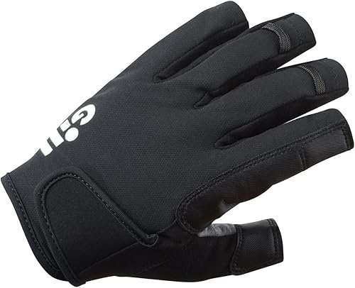 Miniatura 7 de Gill Guantes de vela de campeonato, dedo corto con dedos de 34 de longitud, tela Dura-Grip 50+ protección solar UV y repelente al agua