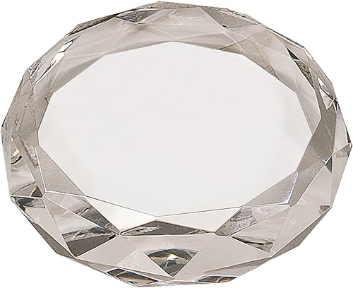 Miniatura 5 de Pisapapeles de cristal redondo transparente personalizado de 3 pulgadas, pisapapapeles de vidrio grabado personalizado para reconocimiento de