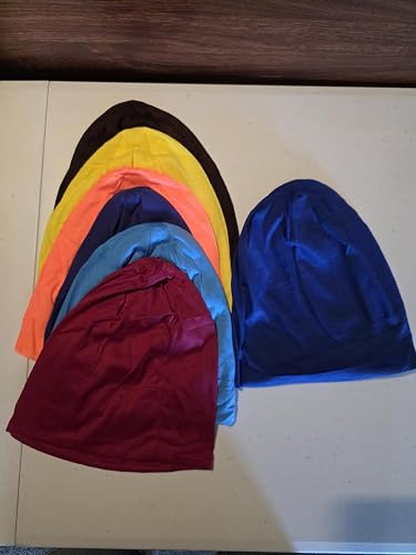 Lot de 2 bonnets de sommeil soyeux extra larges pour cheveux bouclés