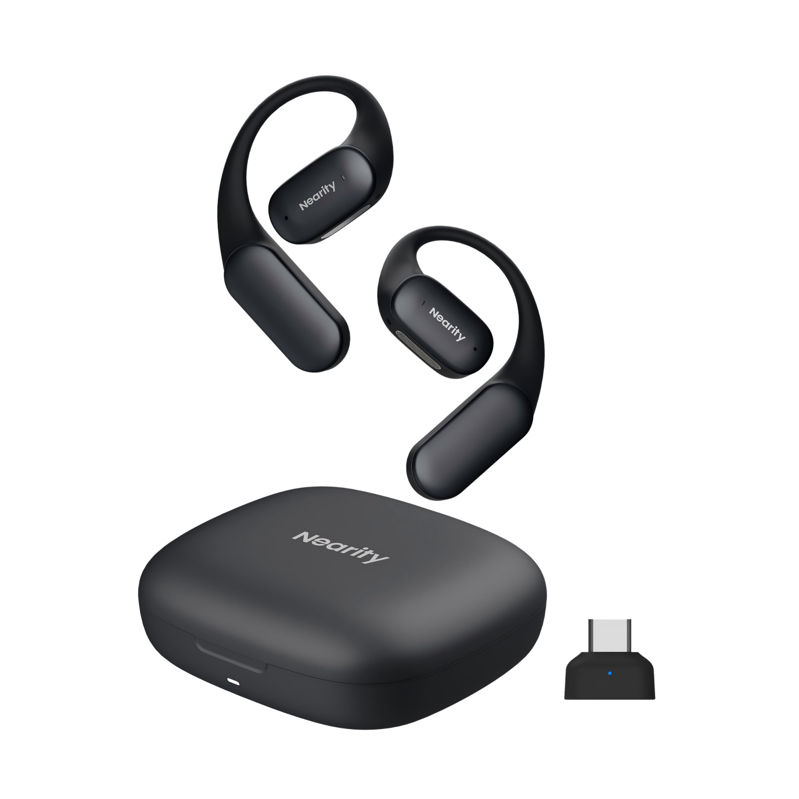 Nearity Open Bluetooth Earphone ブラック Amazon.com: NEARITY Open