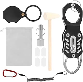 Generisch Testgerät Für Goldmünzen,Set mit Hammer Zange Magnet und Schlüsselanhänger,Gerät Zum Testen Von Gold Und Silbermünzen - Für Erwachsene, Liebhaber, Familie, Freunde Und