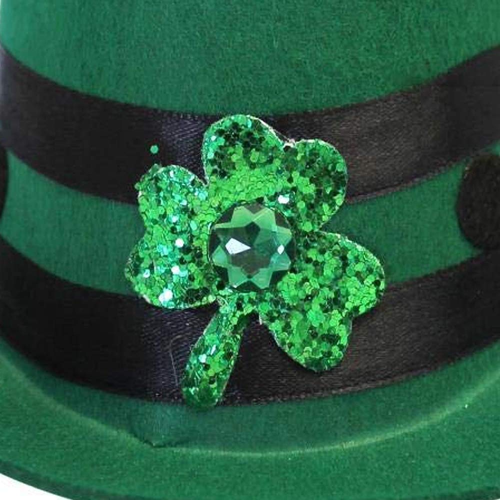 Adult Irish Hat, Mini Hat with Sequins, Shamrock Symbol and