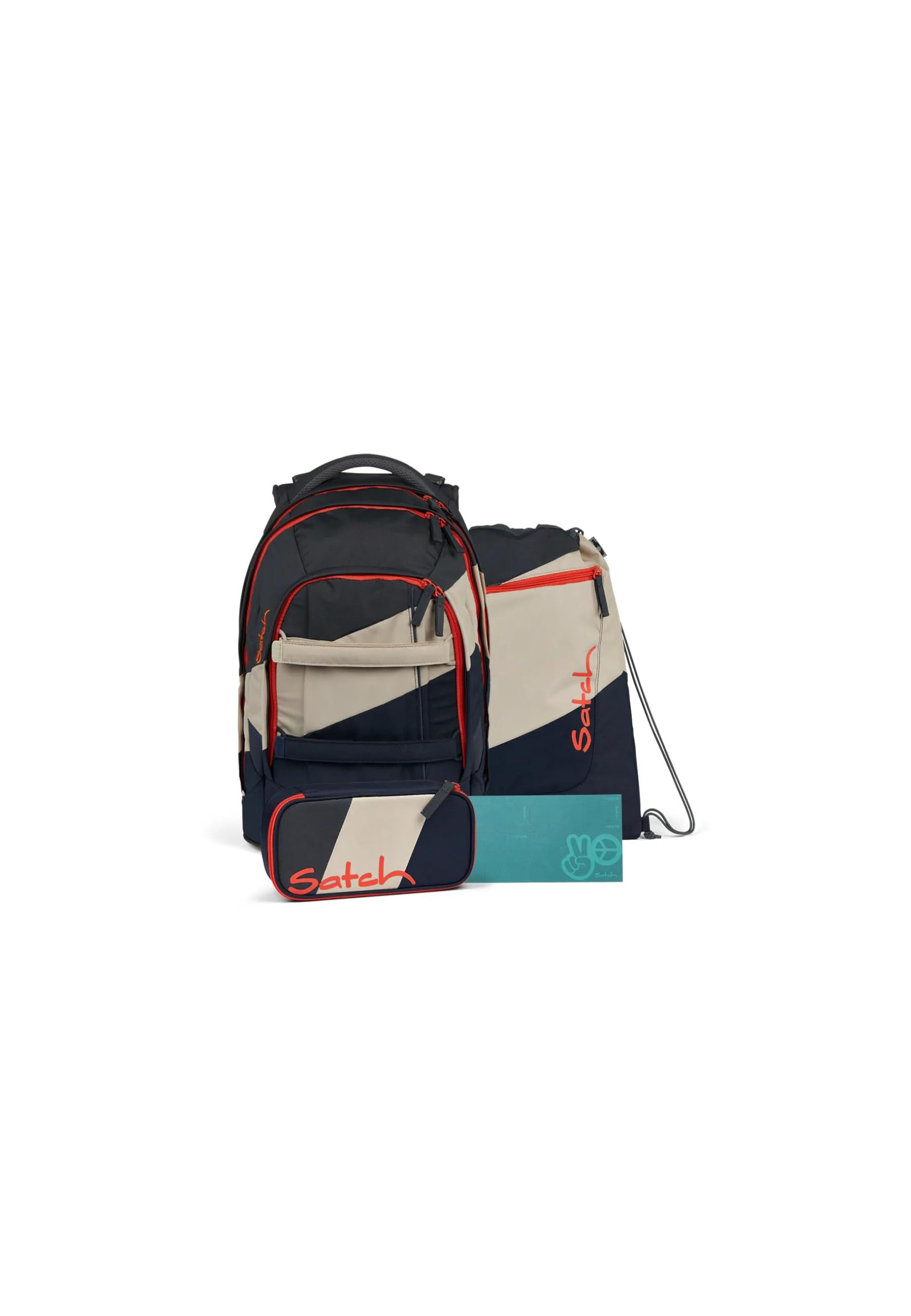 Satch Pack Bundle ab 5. Klasse ergonomisch 4-teilig 30L Stauraum standfest Organisationstalent