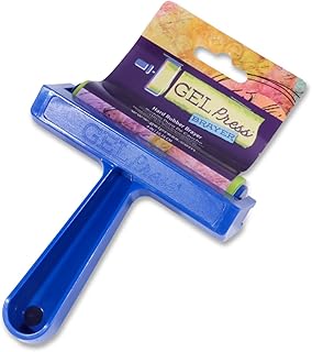 [GEL press] ペイント ゴム ローラー 版画 絵の具 圧着 印刷 アート クラフト 工芸 工作 キット 取り外し可能 (幅10cm)