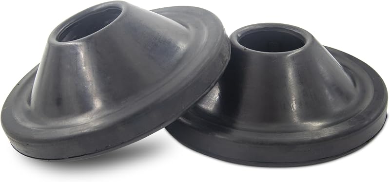 Rear Coil Spring Insulators, Rear Upper Coil Spring Isolators Compatible with 2007-2018 Jeep Wrangler JK JKU (Stock height, Pair)