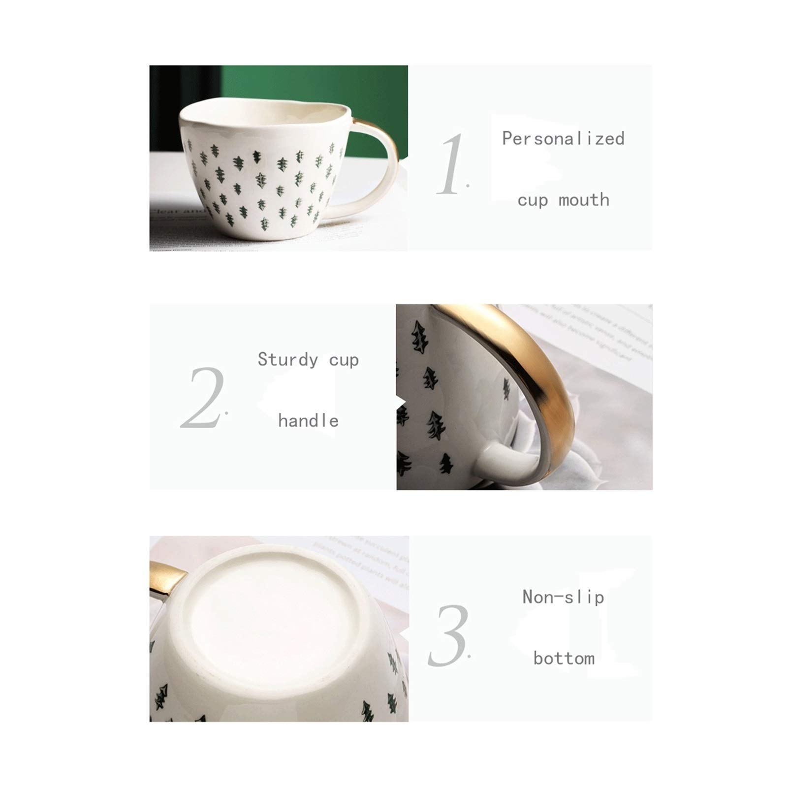 Kaffeetasse, Teetasse, Retro-Keramik-Teetasse, Phnom Penh, unregelmäßiges Frühstück, Haferflocken, Becherboden, glatt (A)