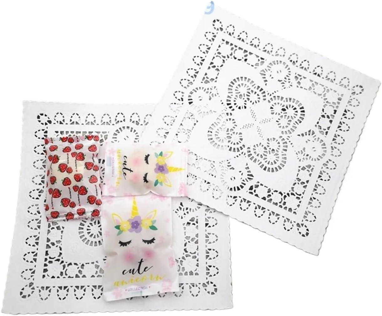 Coasters, Doilies for Tables Placemat Paper Oil-Absorbing Disposable Packaging Pad Tea for Wedding Tableware Decoration 100 Sheets(12 inches)