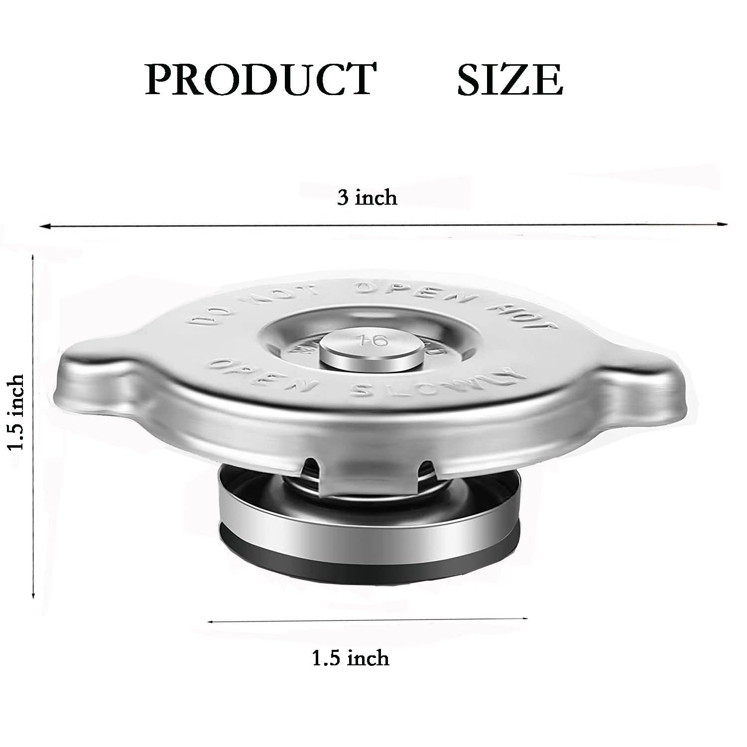 1 PC Car 16PSI Radiator Cap, Tight-sealing Waterproof and Leak-proof Safety 1 PC Car 16PSI Radiator Cap, Tight-sealing Waterproof and Leak-proof Safety