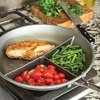 Vista 3 de Nordic Ware - 14621 Nordic Ware - Sartén dividida, 3 en 1, color plateado