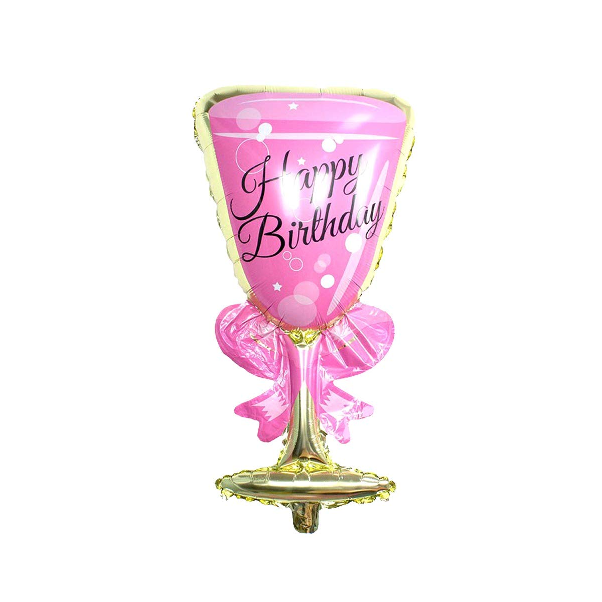 Rozi Decoration Balloons, Large Size Thickened Foil Helium Balloons for Wedding Birthday Party Anniversary Decorations Supply (Pack of 1) (Pink HBD)