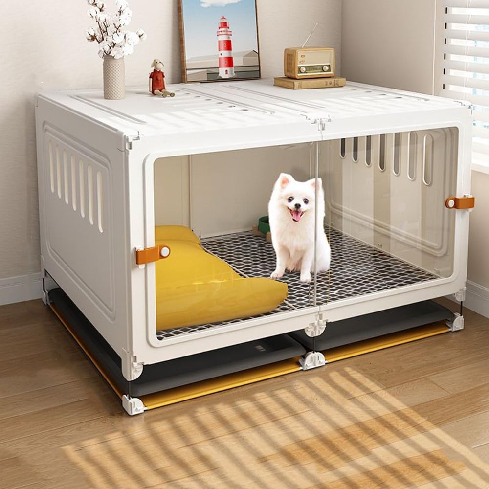 Amazon.co.jp: SOLLENT ペットケージ 小型犬用ゲージ 小中大型犬用