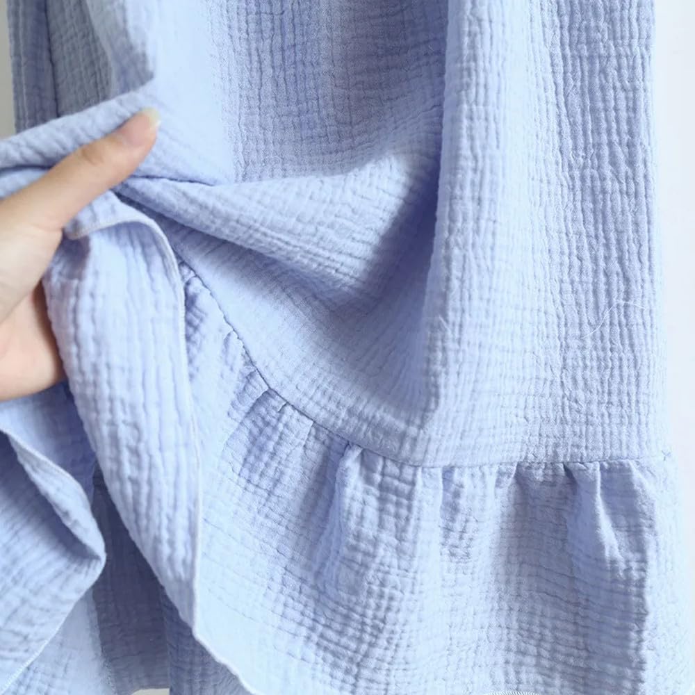 Camisón para Mujer - Camisones De Dormir Sueltos para Mujer, Camisón De Algodón con Volantes para Verano, Camisa De Noche para Niña, Ropa para El Hogar para Mujer