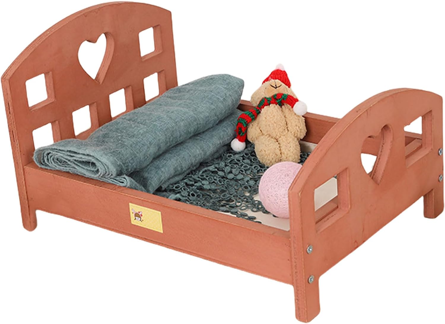 Solid Baby Photography Bed Removable Wood Bed Pictures Taking Crib Backdrop Studio Photoshoots Props for Newborns Baby Photoshoot Props