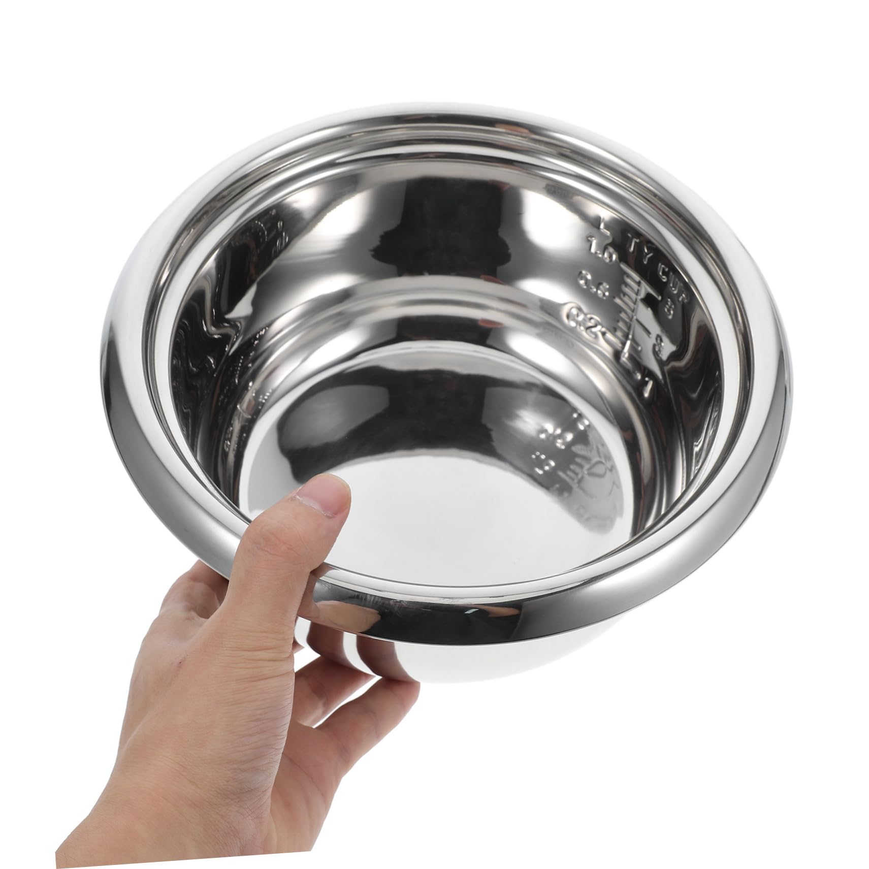 Cuve Intérieure En Acier Inoxydable 9.06 Pouces Pour Cuiseur À Riz Pot De Remplacement Universel Capacité Moyenne Chauffage Uniforme Pour Cuisine Familiale Polyvalente