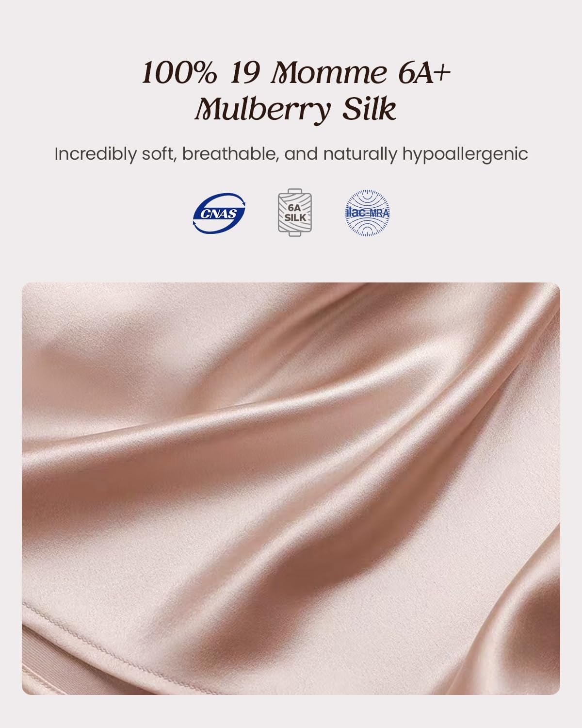 100% Mulberry Silk Nightgown for Women, 19 Momme Silk Nighty Chemise, Adjustable Spaghetti Strap Slip Sleep Dress - Image 2